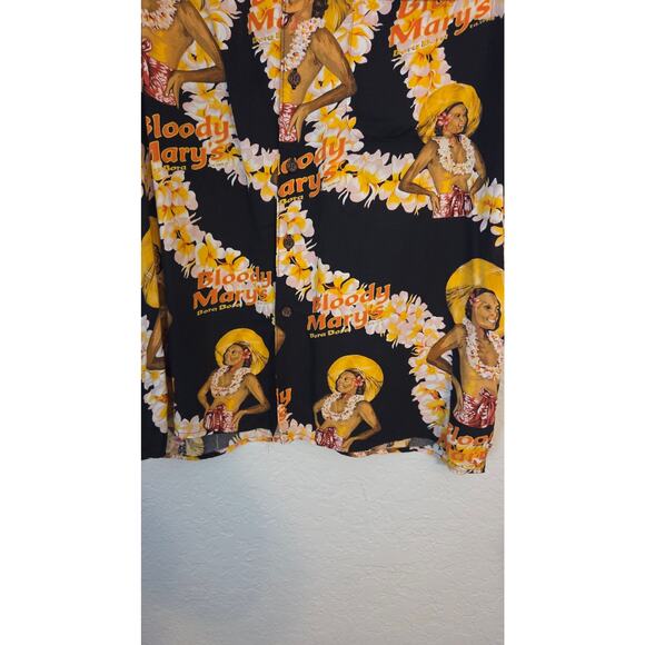 Reyn Spooner Men's Bloody Mary's Bora Bora Button Up Shirt Large Hawaiian Casual - Picture 2 of 7